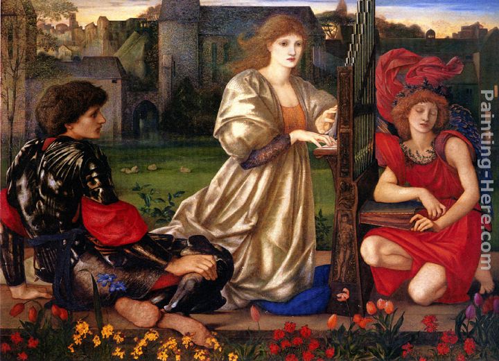 Le Chant d'Amour painting - Edward Burne-Jones Le Chant d'Amour art painting